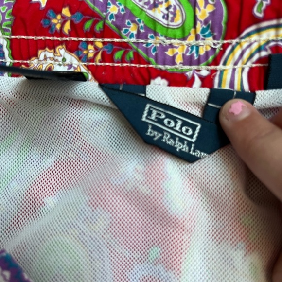 Polo by Ralph Lauren Men Sz Medium Swim Trunks Paisley. 1250 - Picture 3 of 5